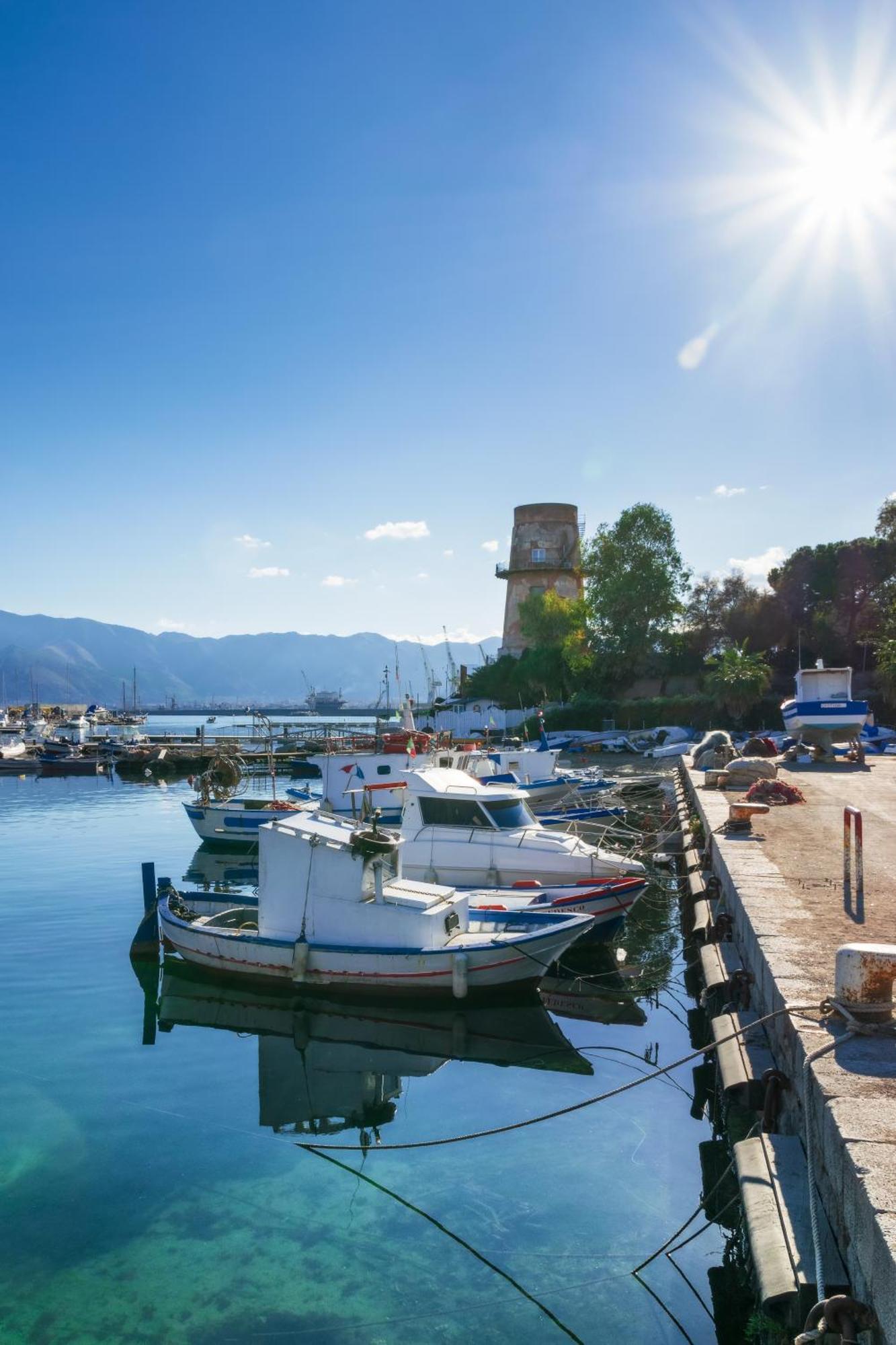 Ferienwohnung Casa De Paoli - Vista Mare Arenella, Palermo Con Parcheggio Privato Exterior foto
